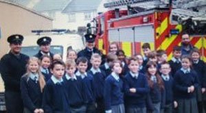 Fire Brigade  Visit Model School Monaghan